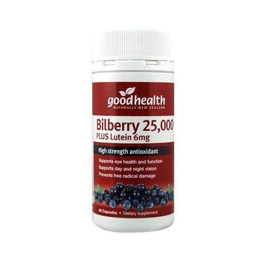 Good Health Products Bilberry 25000 