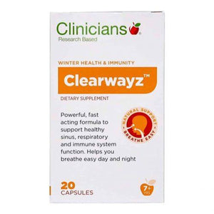 Clini Clearwayz 20s with manuka nasal spray