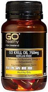 Go Healthy Go Krill Oil 750mg Reflux Free