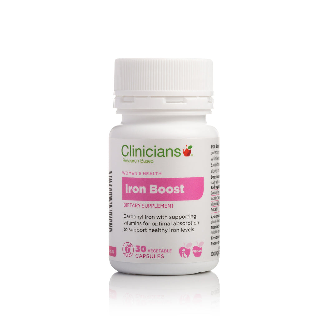 Clinicians Iron Boost 24mg 30vcp