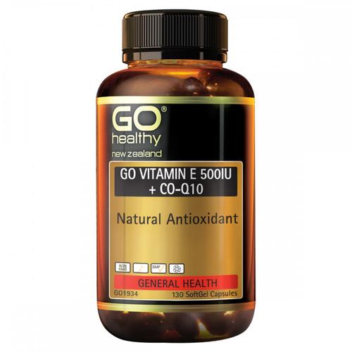 Go Healthy GO Vitamin E 500IU + CoQ10