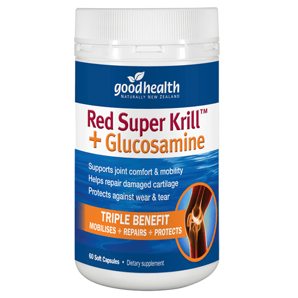 Good Health Product Red Super Krill + Glucosamine 60's